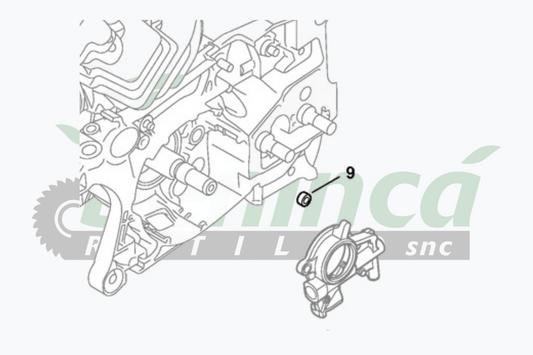 Bague d'étanchéité de pompe à huile