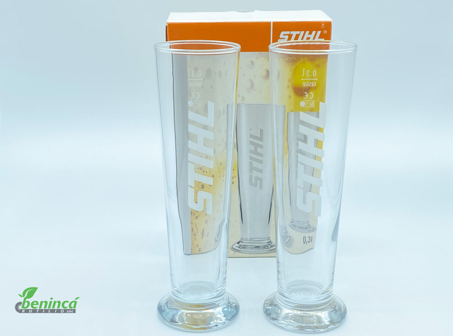 Ensemble de deux verres à bière