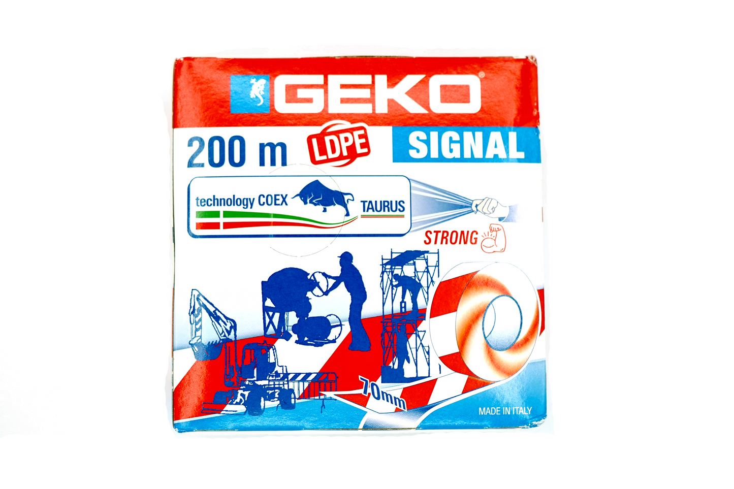 Nastro segnaletico rosso-bianco