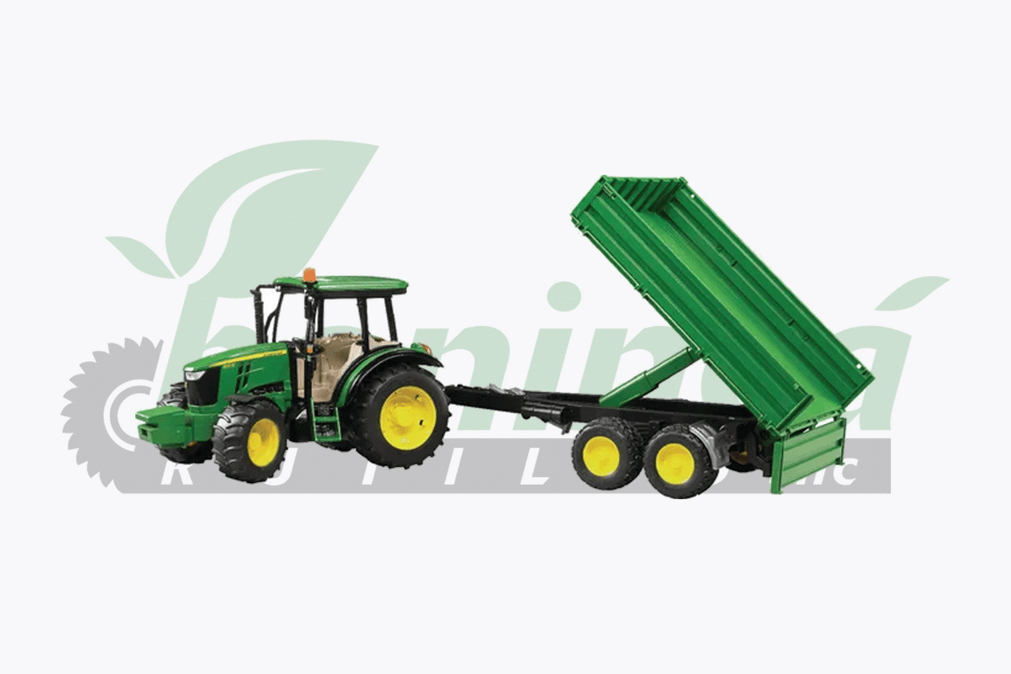 John Deere 5115 M avec remorque Bruder 