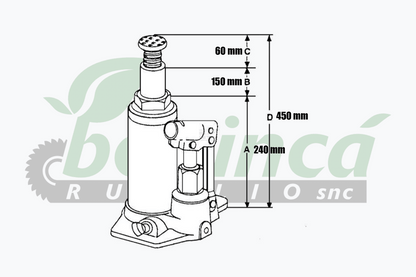 Cric forestale 20 T