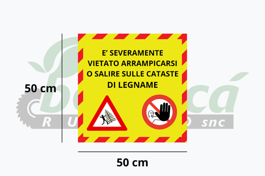 Striscione forestale per castaste 50x50