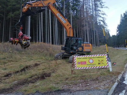 Bannière d'avertissement travaux forestiers personnalisée 200X80
